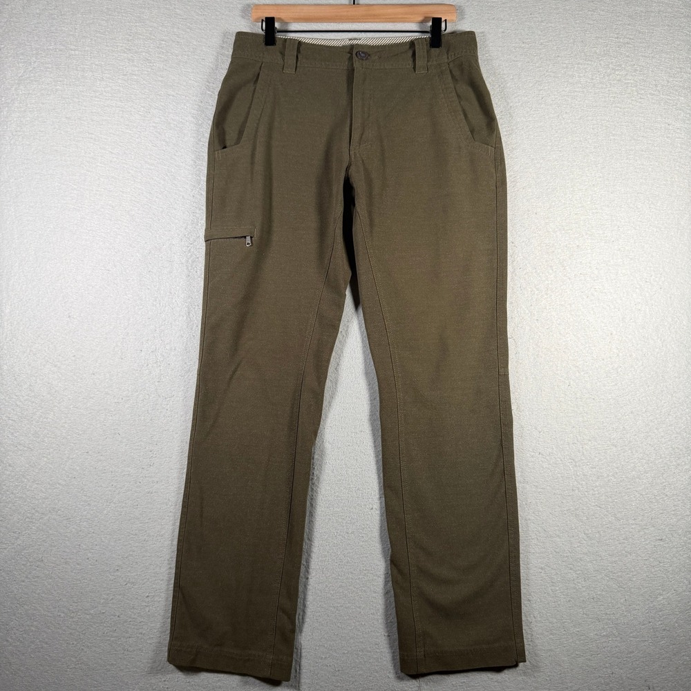 Royal Robbins Mens Olive Green Outdoor Hiking Pants 44147 Size 32x32 Stretch